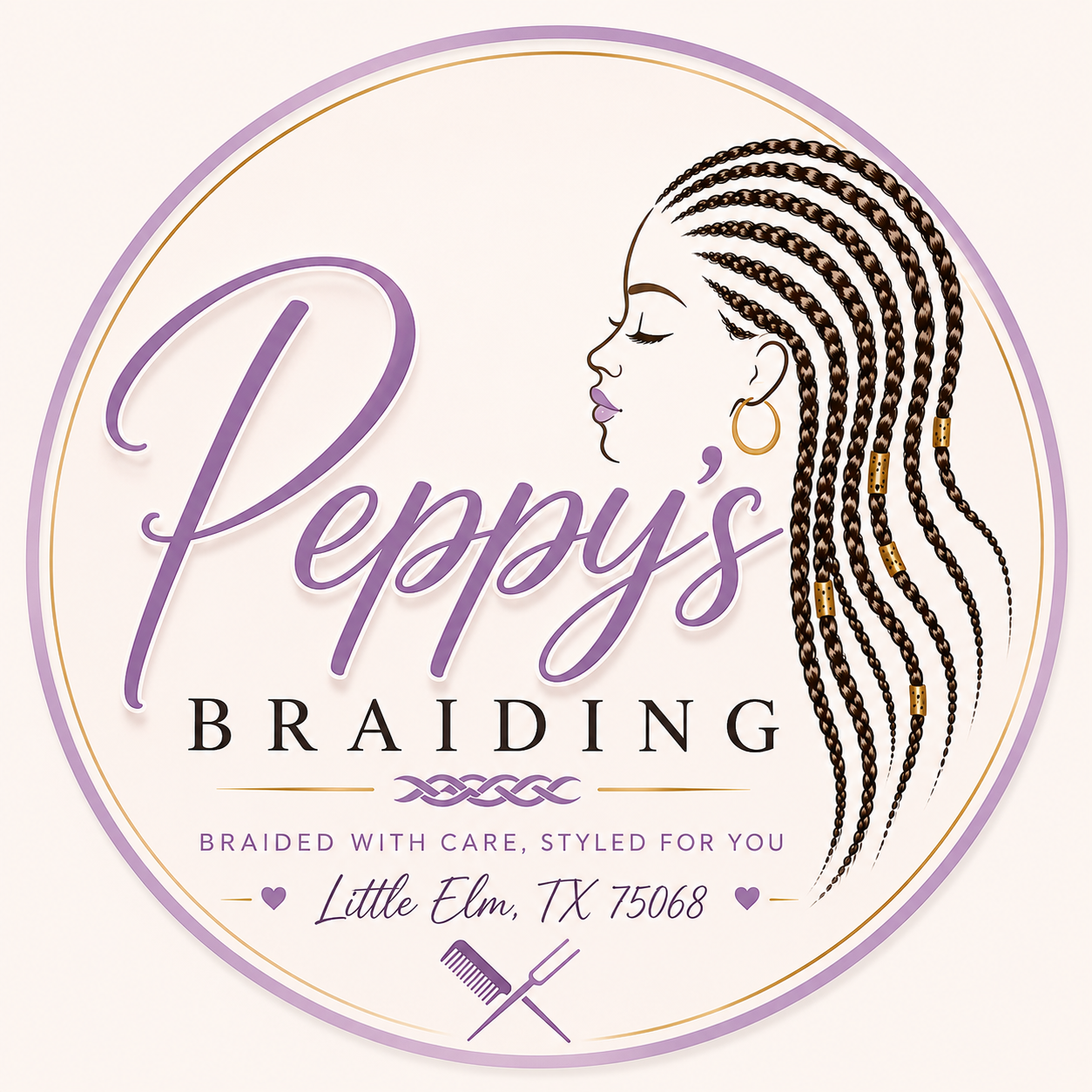 Peppy's Braiding Logo