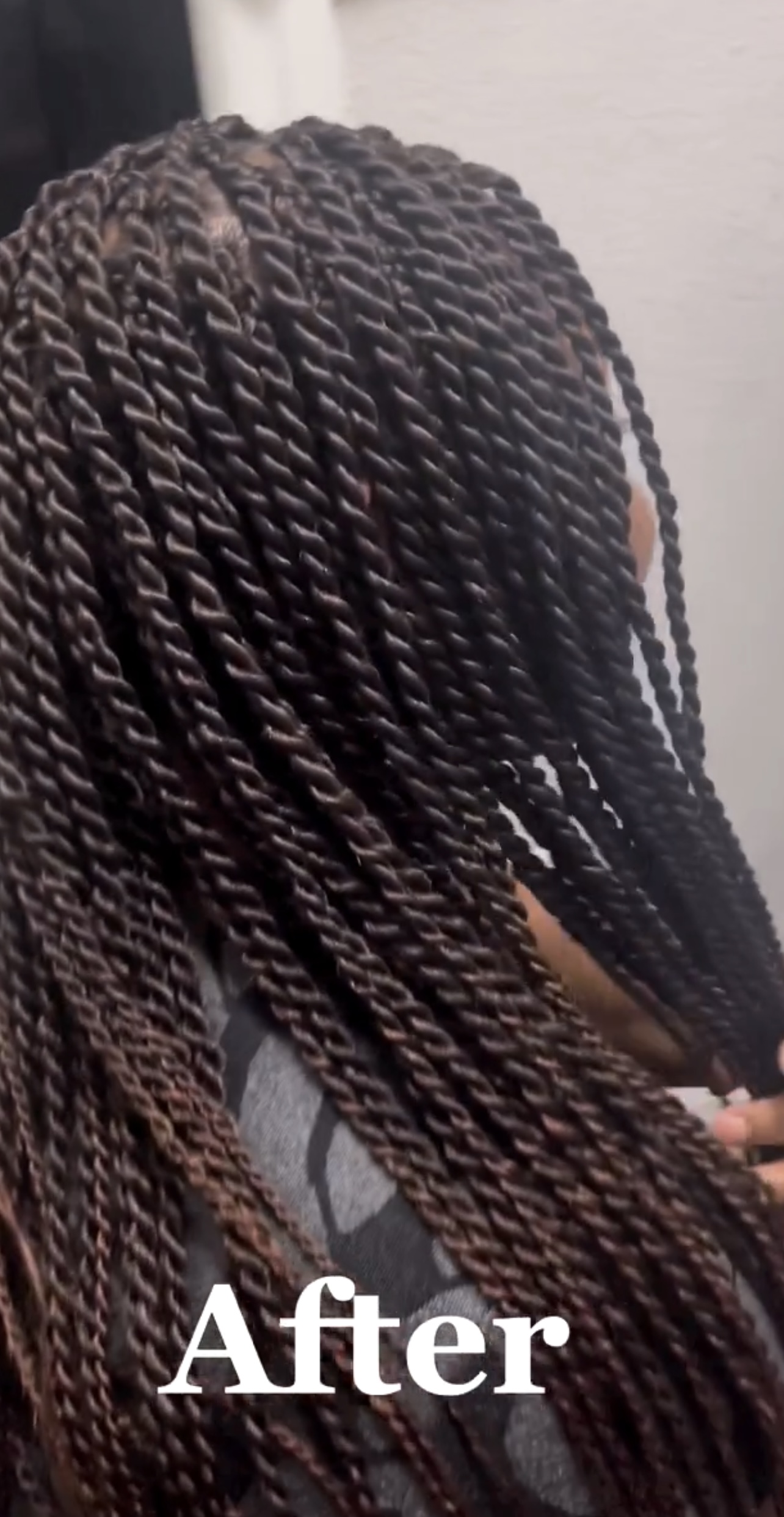 Senegalese Twists — parting detail