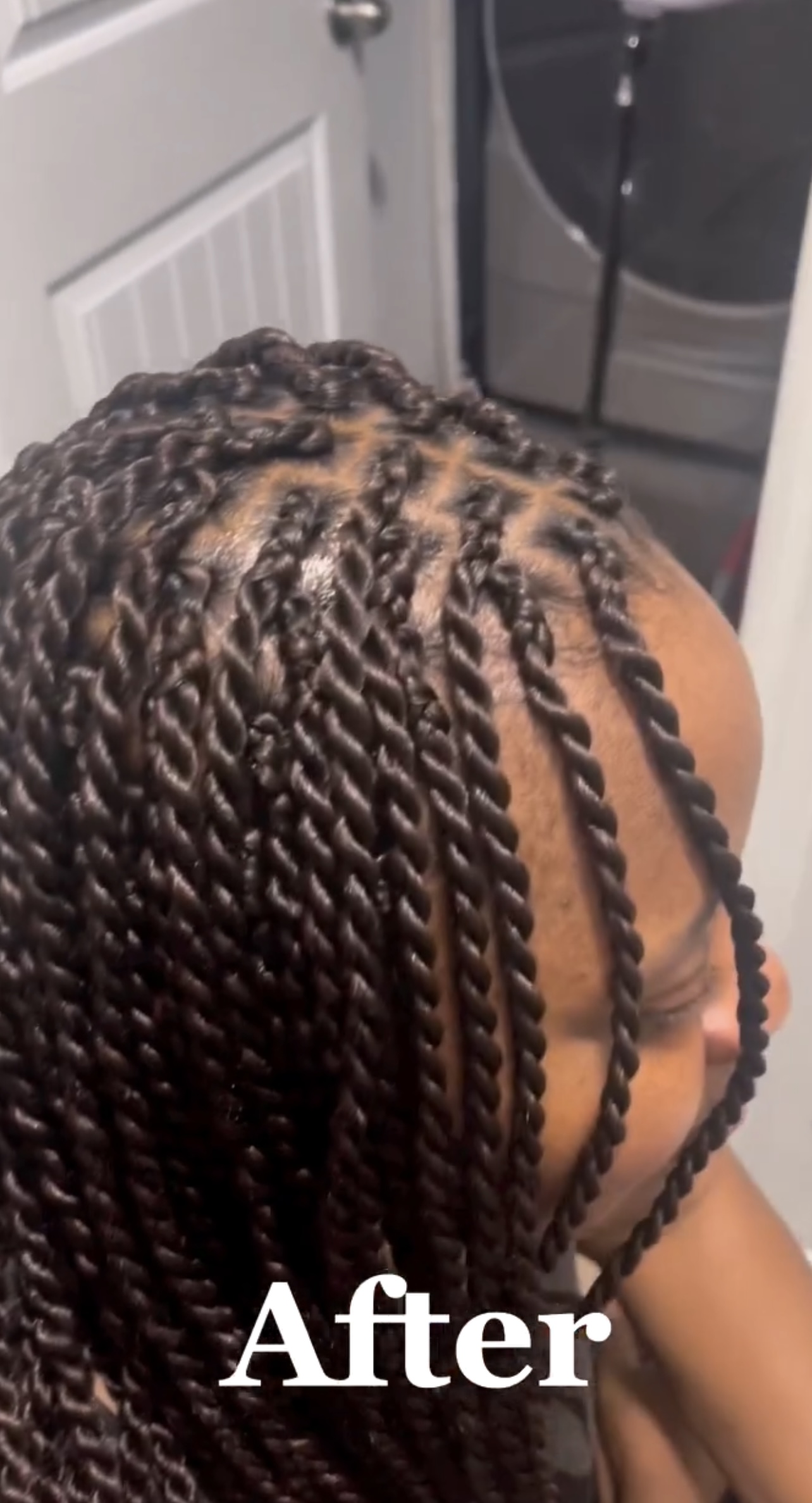 Senegalese Twists — side view
